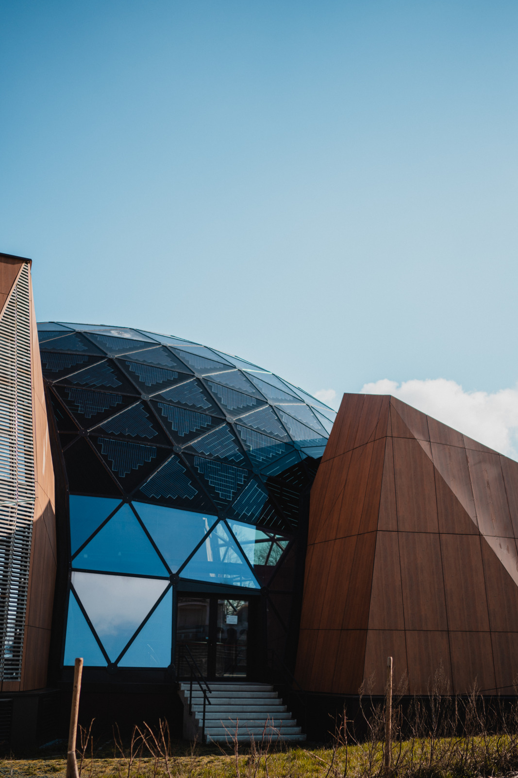 Le Pavillon, dôme de verre et de bois, au sommet de la Citadelle de Namur